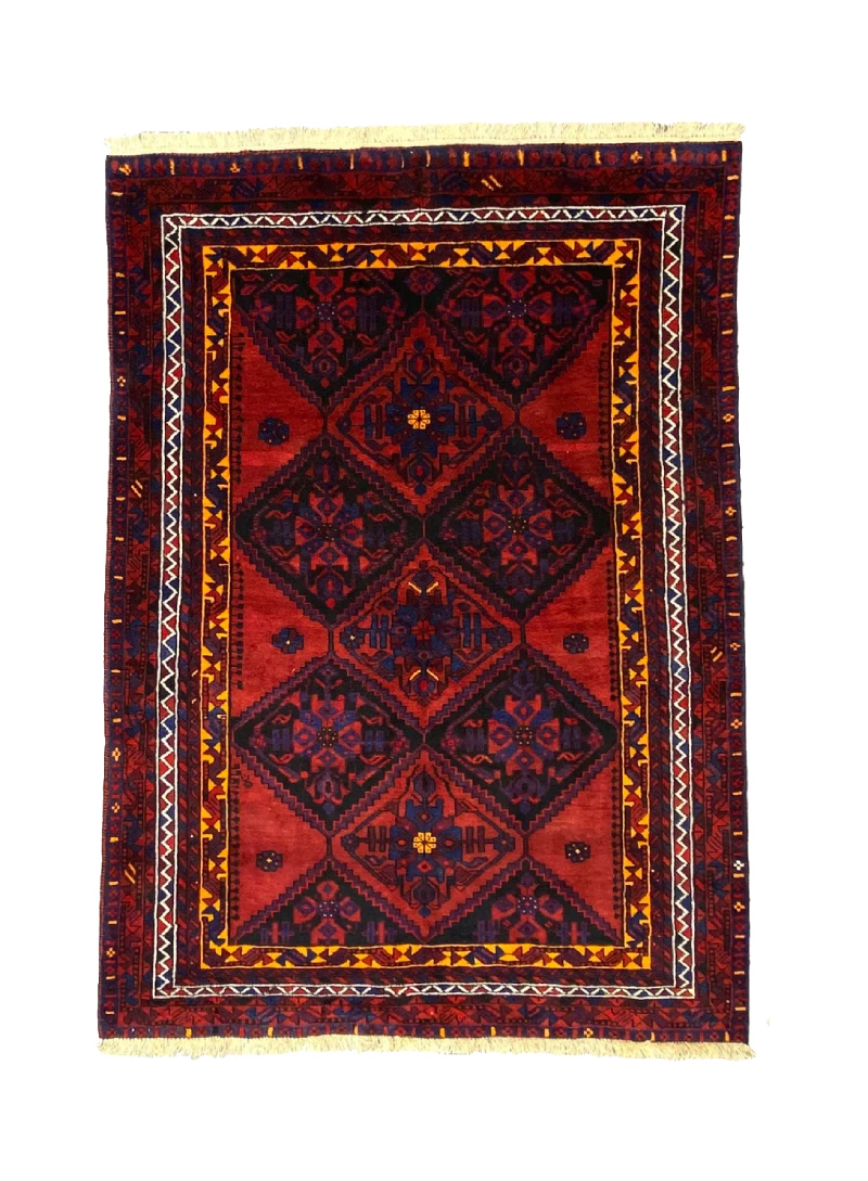 Handmade Persian red Afshar Rug